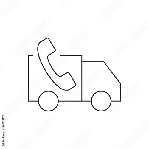 Telephone Call for Customer Support Service Icon