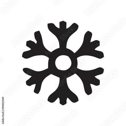 single icon with Christmas and New Year theme