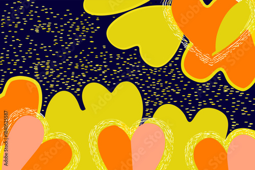 Romantic Pastel Background – Vector Heart Design for Invitations, Greeting Cards, and Branding