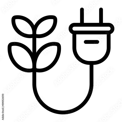 biomas energy icon for illustration