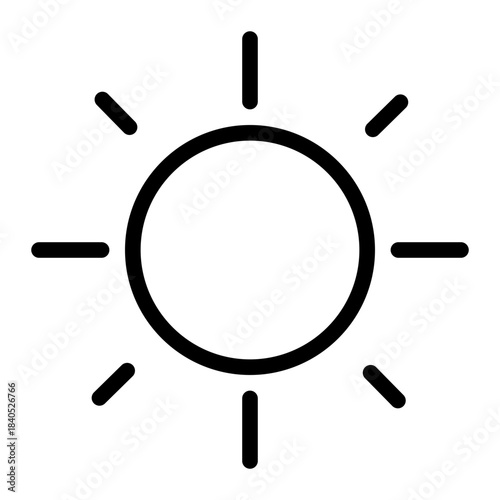 sun icon for illustration