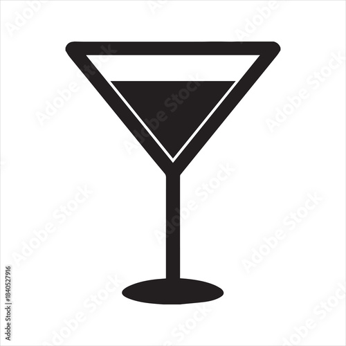 martini glass icon vector illustration