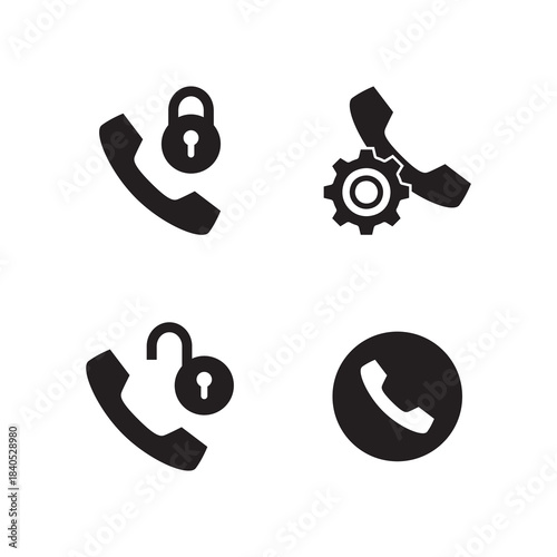 Solid Icon Set Phone Lock Settings Error