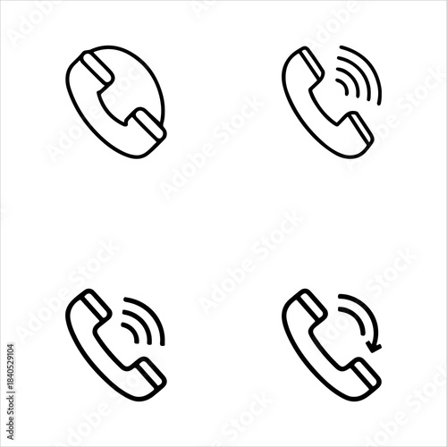 A Professional Customer Phone Call Icon Symbol, Showcasing Service and Support in a Flat Design Minimalist Vector for Digital Business Communication Success Contact Help.