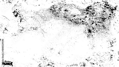Grunge black and white Texture. Dark messy dust overlay distressed background. Create design abstract dotted, scratched, noise and grain. vector