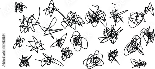 Hand drawn doodle design on white background