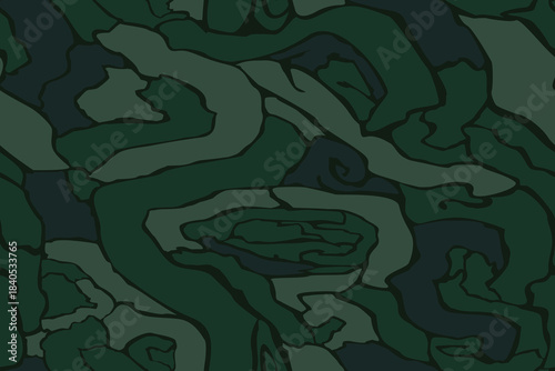 Vector seamless camo tiger stripe army fatigue pattern design