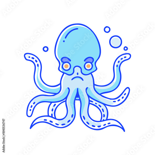 funny octopus cartoon