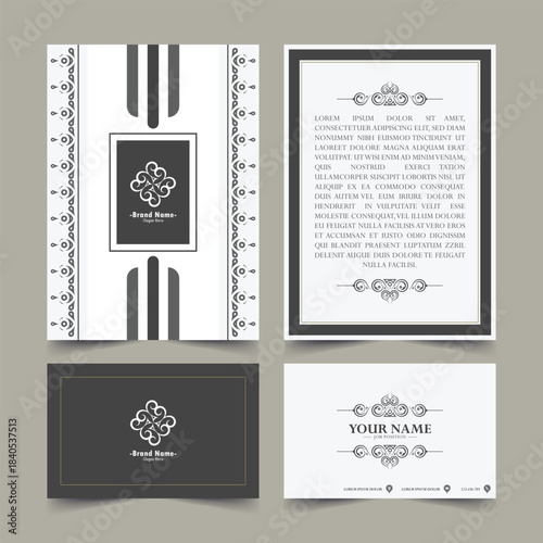 Elegant Style Brand Identity Set for Business Presentation Mockup