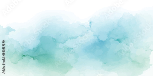 Abstract watercolor art background template. blue and pink, watercolor backdrop empty space for text, banner, Abstract art piece features organic shapes resembling nature, foliage, misty landscapes,