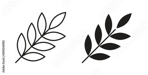 Wheat icon in simple flat trend modern graphic design abstract logotype element