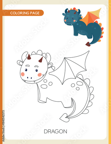 Pages for a children's activity book. The theme is a fairytale kingdom. Coloring page.  Fun activities for preschool children. Kids book kingdom theme. Vector illustration.