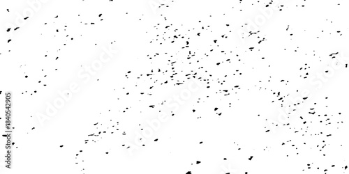 Urban overlay spotted concrete grain surface grainy noise rust wall grunge black splatter and white background. damaged chalk crack rough ink wall texture.	