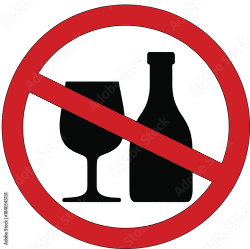 no alcohol sign
