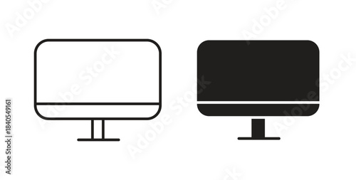 smart Television icon concept set. Simple icon collection