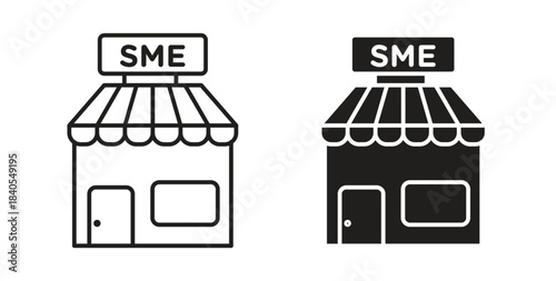SME icon concept set. Simple icon collection