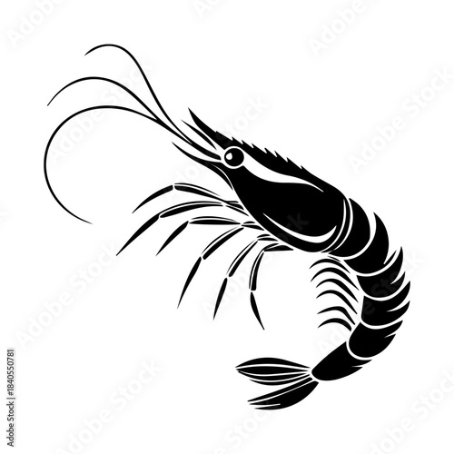 Shrimp Silhouette