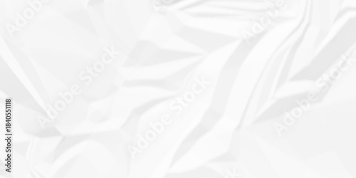 Creased blank white canvas old paper crumple texture wrinkle parchment empty letter texture.	