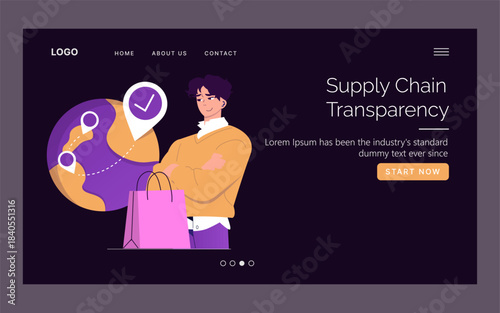 Supply Chain Transparency with Confident Shopper Illustration
