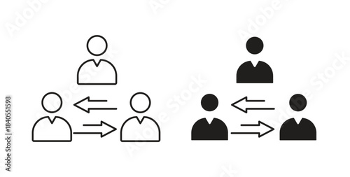 Third party icon concept set. Simple icon collection