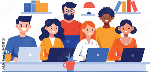 Festive christmas wreath with colorful ornaments green holly leaves and a circular design