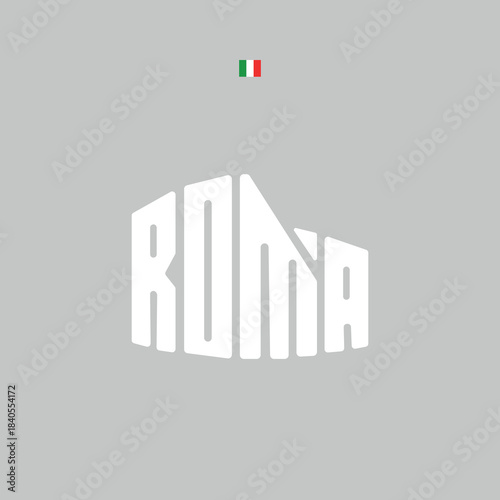 rome coliseum, city logo