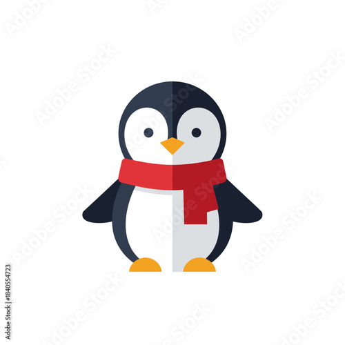 penguin on snow