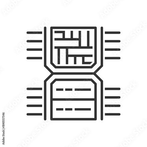 Server Network Card icon - Data Center Chip Icon 