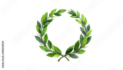 Floral Wreath with Transparent Background