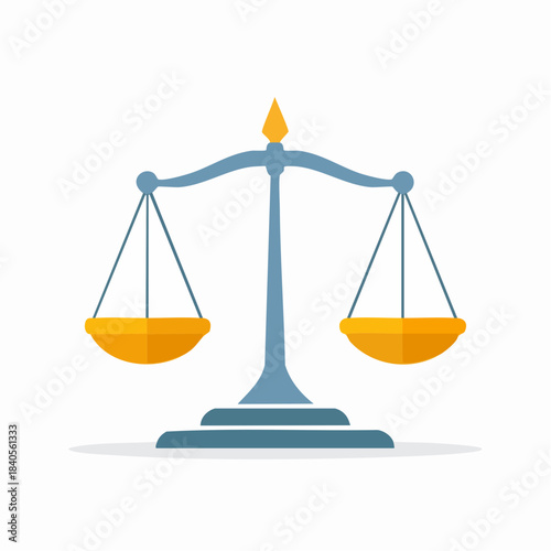 Justice Balance Scale Weighing Legal Concept Equilibrium Harmony Law Comparison Court Illustration