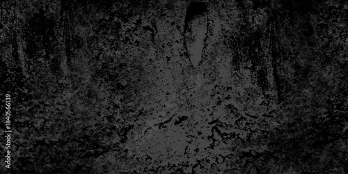 Dark grunge texture with deep black and charcoal tones, featuring rough, cracked surfaces and subtle scratches. cement concrete wall and ceramic tiles background. gray dirty stan, rusty metal texture.