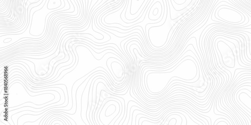 Modern abstract area wire location discovery vector topo map design. White paper background with topographic world grid wave Topographic map geographic line texture.