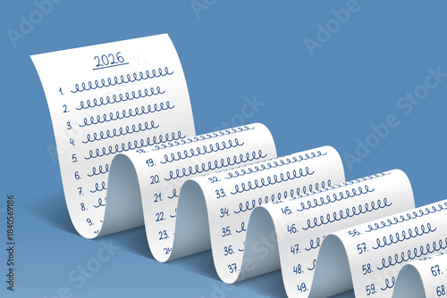 Handwritten list of 2026 goals, big New Year resolutions