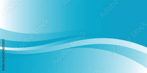 modern.Blue Abstract Waves With Gradients and Curved Lines in Oceanic Design