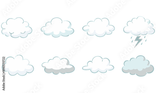 Massive Doodle Icon Bundle: Hand-Drawn Weather, Rainbows, Rain, Clouds, Storms, Abstract Trees, and Christmas Fir Tree Sets for Digital Seasonal Design