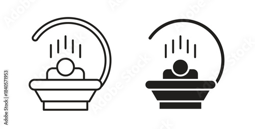 Solarium icon for web and app. vector illustration eps
