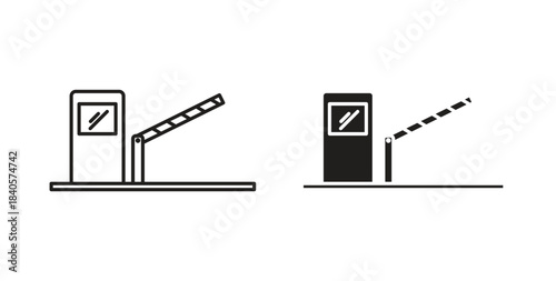 Toll road icon for web and app. vector illustration eps