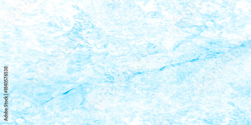 Abstract light blue grunge paint wall texture background, resembling frosty ice or watercolor marble. frosted, icy appearance with scattered speckled details and smooth blended tones. scratch wall.