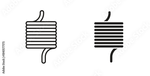 Wire coil icon for web and app. vector illustration eps