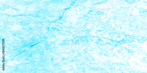 Abstract light blue grunge paint wall texture background, resembling frosty ice or watercolor marble. frosted, icy appearance with scattered speckled details and smooth blended tones. scratch wall.