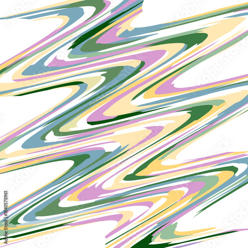 Colorful Pastel Zigzag Abstract Background.
