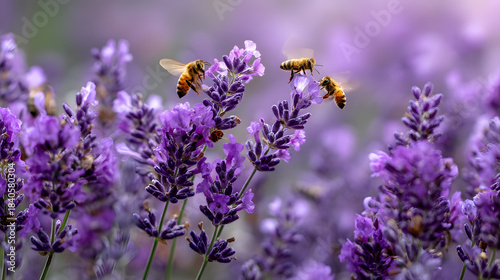 Purple Blooms and Winged Visitors