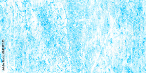 Abstract light blue grunge paint wall texture background, resembling frosty ice or watercolor marble. frosted, icy appearance with scattered speckled details and smooth blended tones. scratch wall.