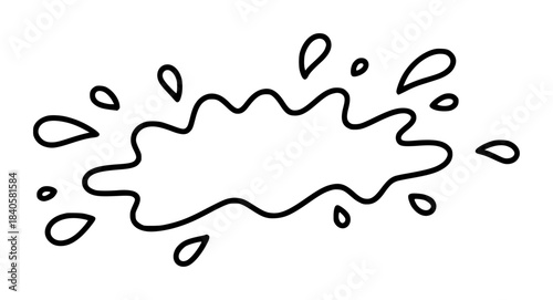 Black and white line of soda can soft drink cup and coffee cup isolated 1