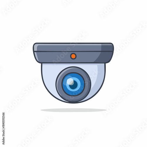 Security Surveillance Camera Illustration for Home or Office. Closed Circuit Television Icon. CCTV Vector Design. Watching System.