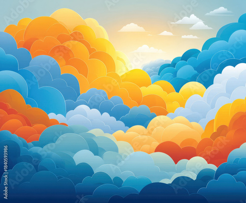 Abstract cloud background