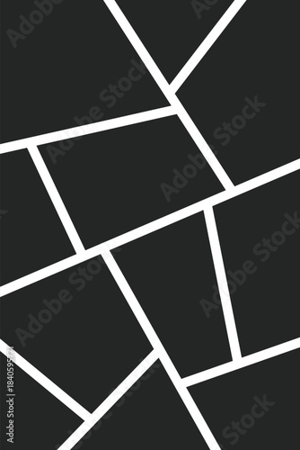 Abstract Geometric Grid Layout for Photo Collage or Background