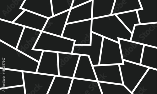 Abstract Geometric Grid Layout for Photo Collage or Background