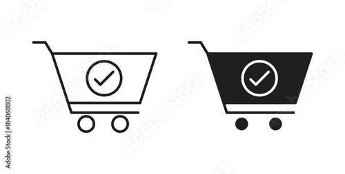Purchase order icon isolated vector Illustration. Vector pictogram for web and app