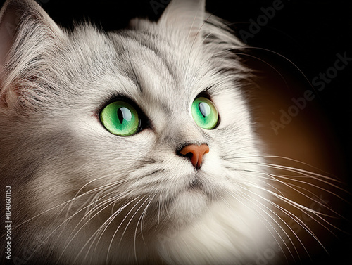 Persian cat with long fur